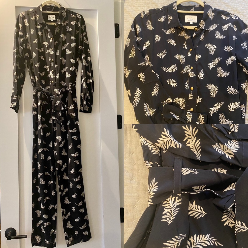 Sezane silk jumpsuit. Size 36